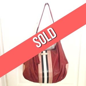 SOLD! L.A.M.B. Rock Steady Rust Leather Hobo Bag